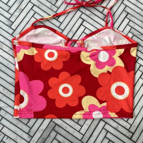 - Cool crop top vintage inspired retro 50 tropical style features o-ring h… - Picture 4 of 4